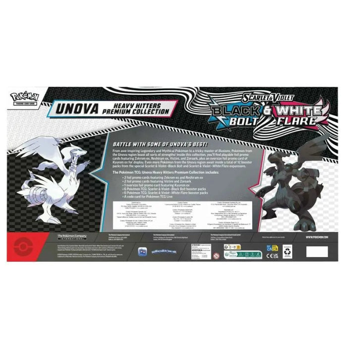 Pokemon Black Bolt & White Flare Unova Heavy Hitters Premium Collection