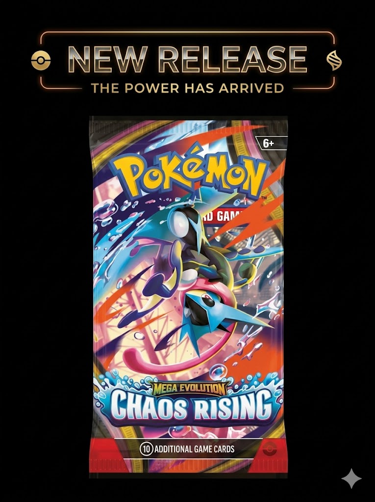 Pokemon TCG Mega Evolution Chaos Rising Single Booster Pack